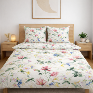 Pościel Bawełniana 180x200 Kwiatowa Łąka T3113