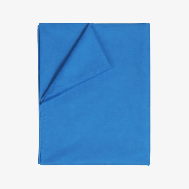 Prześcieradło Bawełniane Bez Gumki 160x220 Turkusowe