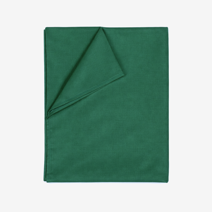 Prześcieradło Bawełniane Bez Gumki 160x220 Butelkowa Zieleń