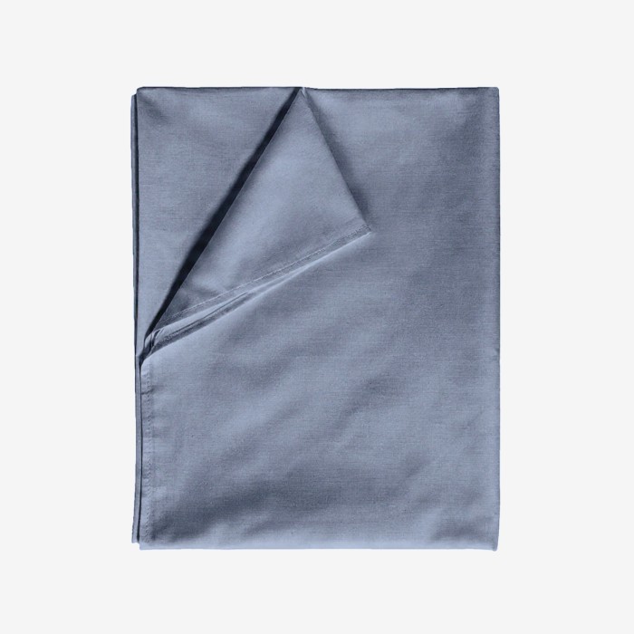 Prześcieradło Bawełniane Bez Gumki 160x220 Ciemnoszare