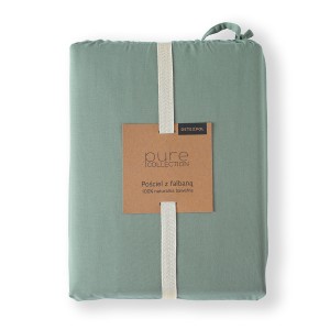 Pościel Bawełniana Pure z Falbaną 160x200 Szałwia
