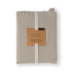 Pościel Bawełniana Pure z Falbaną 220x200 Taupe