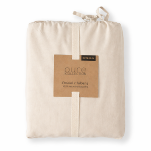 Pościel Bawełniana Pure z Falbaną 220x200 Krem