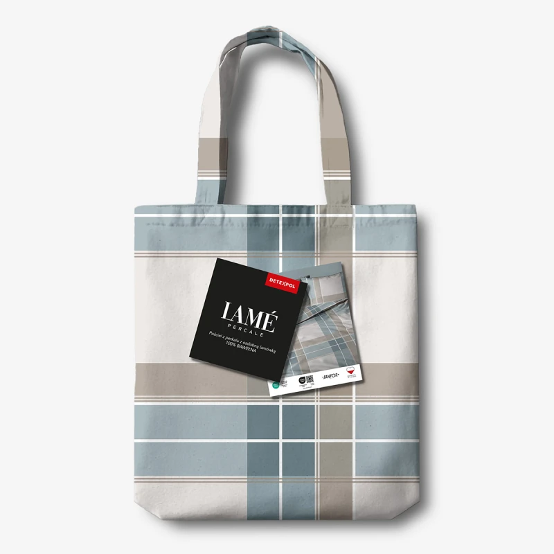 Pościel z Perkalu Bawełniana 220x200 + Torba 5903B