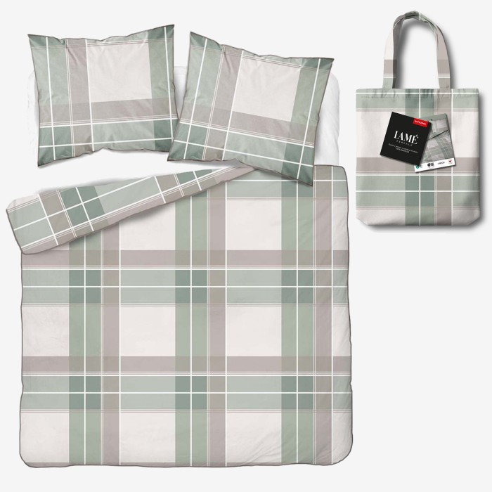 Pościel z Perkalu Bawełniana 160x200 + Torba 5903A