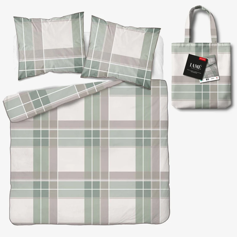 Pościel z Perkalu Bawełniana 160x200 + Torba 5903A