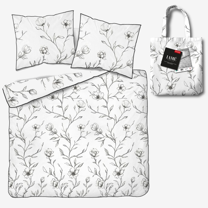 Pościel z Perkalu Bawełniana 160x200 + Torba 5902A