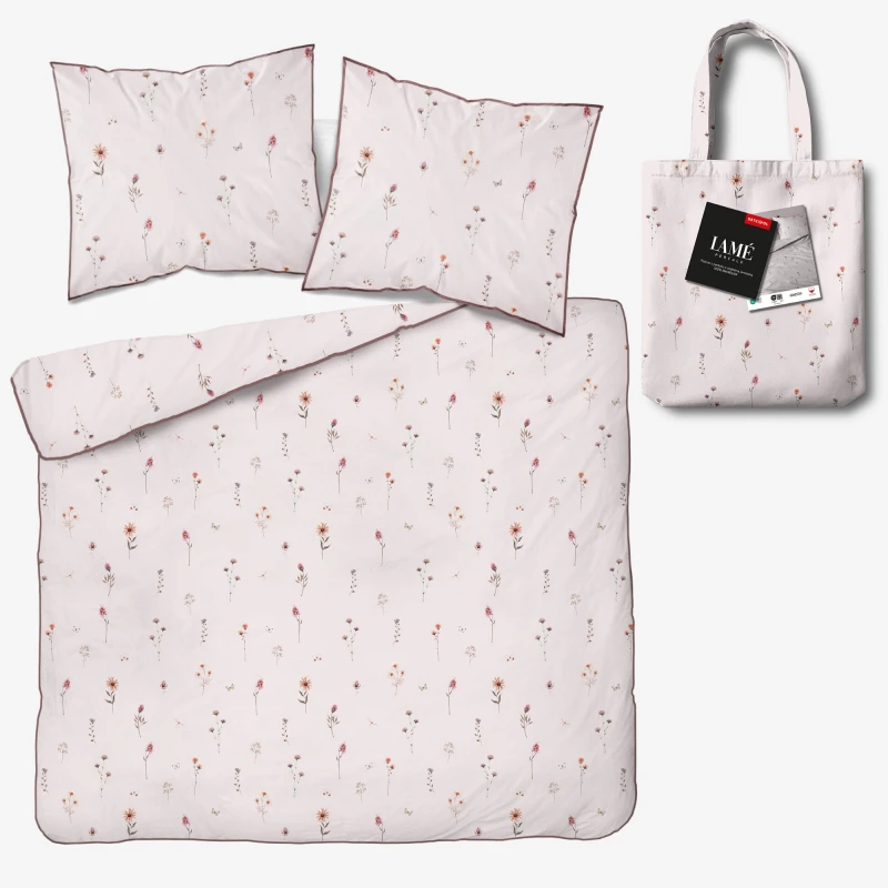 Pościel z Perkalu Bawełniana 160x200 + Torba 5901B