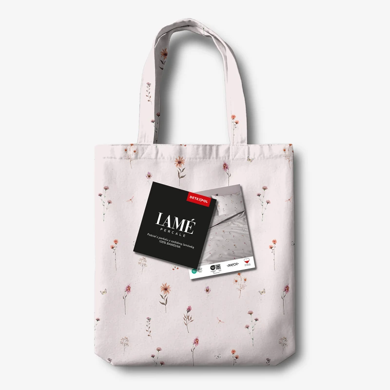 Pościel z Perkalu Bawełniana 220x200 + Torba 5901B