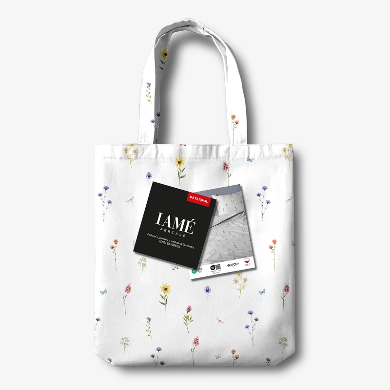 Pościel z Perkalu Bawełniana 220x200 + Torba 5901A