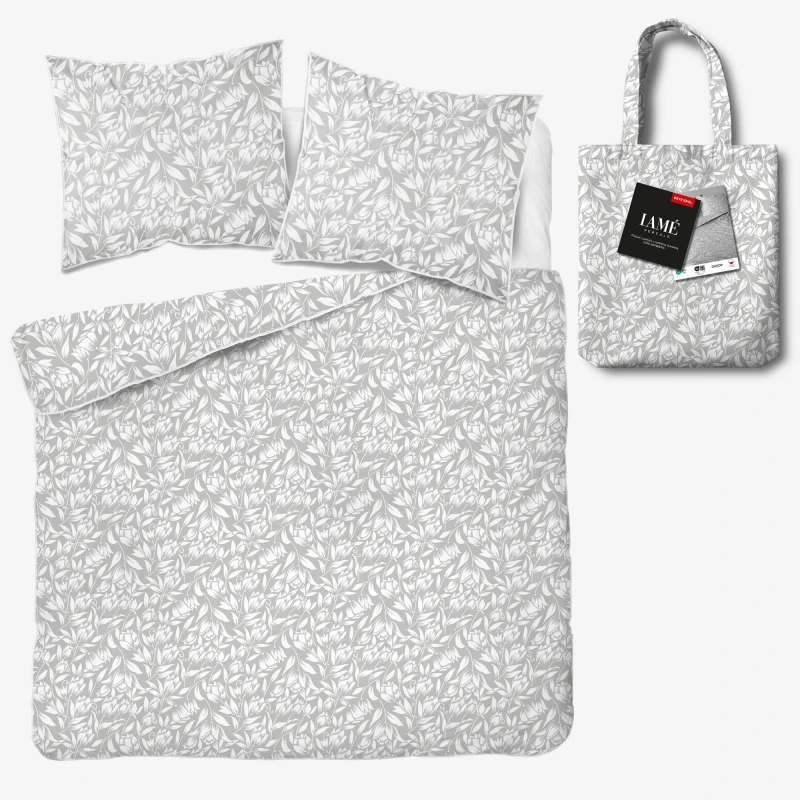 Pościel z Perkalu Bawełniana 220x200 + Torba 5900B