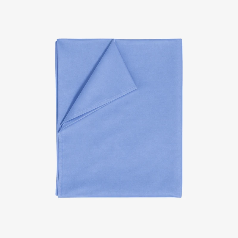 Prześcieradło Bawełniane Bez Gumki 180x220 Niebieskie