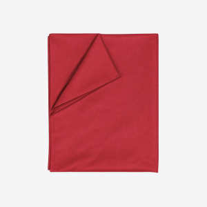 Prześcieradło Bawełniane Bez Gumki 160x220 Czerwone