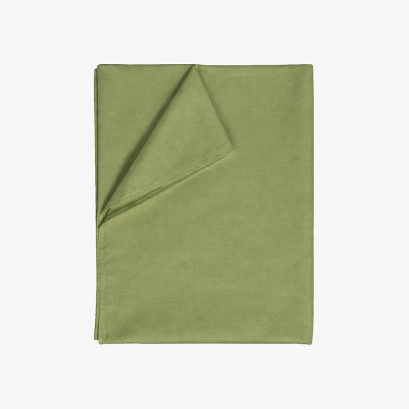 Prześcieradło Bawełniane Bez Gumki 160x220 Oliwkowe