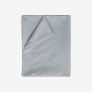Prześcieradło Bawełniane Bez Gumki 180x220 Jasnoszare