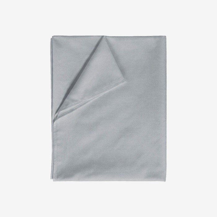 Prześcieradło Bawełniane Bez Gumki 180x220 Jasnoszare