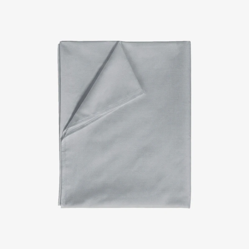 Prześcieradło Bawełniane Bez Gumki 180x220 Jasnoszare