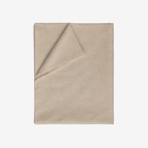 Prześcieradło Bawełniane Bez Gumki 160x220 Jasnobeżowe