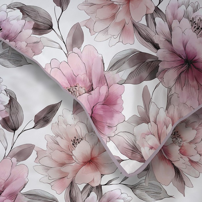 Pościel z Perkalu Bawełniana 220x200 + Torba 5894A