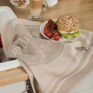 Ścierka Kuchenna 50x70 Handmade Beżowa