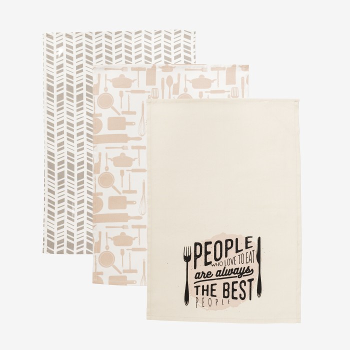 Zestaw Ścierek Kuchennych 40x60 Best People 3 szt.