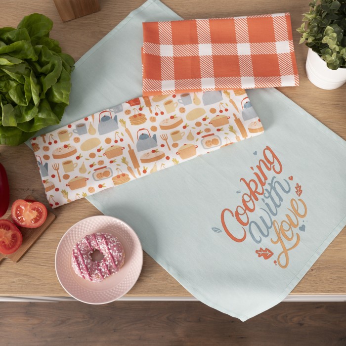 Zestaw Ścierek Kuchennych 40x60 Cooking 3 szt.