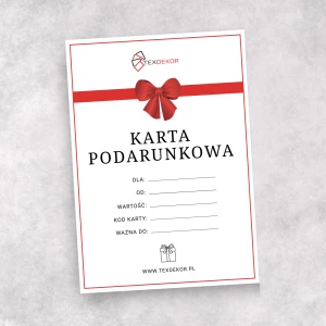 Karta Podarunkowa Bon Voucher Texdekor 50 zł