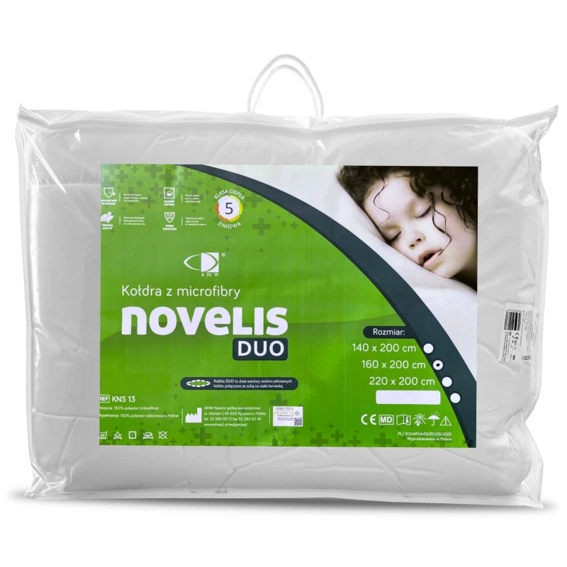 Kołdra Novelis Duo 160x200 Medyczna Antyalergiczna