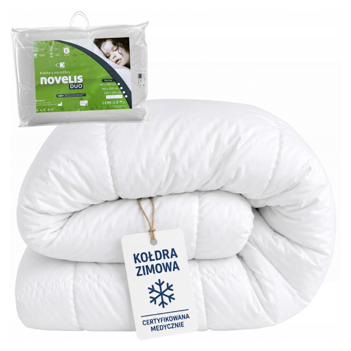 Kołdra Novelis Duo 160x200 Medyczna Antyalergiczna