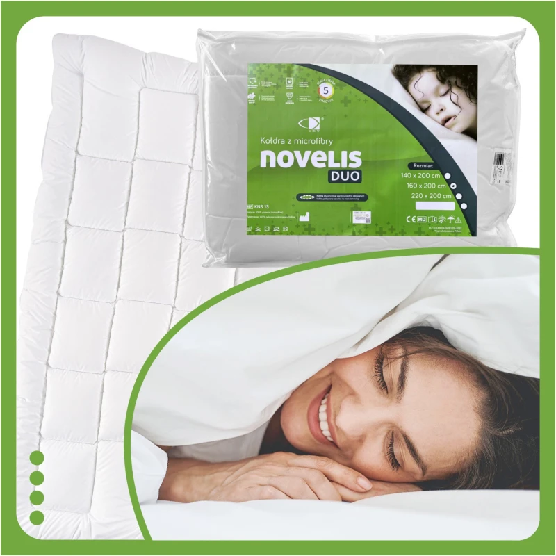 Kołdra Novelis Duo 160x200 Medyczna Antyalergiczna