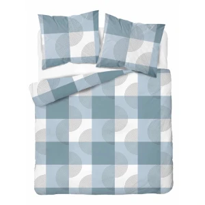 Pościel Flanelowa 160x200 Pastelowa Geometria 6040 A