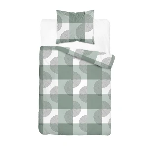 Pościel Flanelowa 140x200 Pastelowa Geometria 6040 B