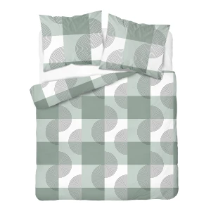 Pościel Flanelowa 160x200 Pastelowa Geometria 6040 B