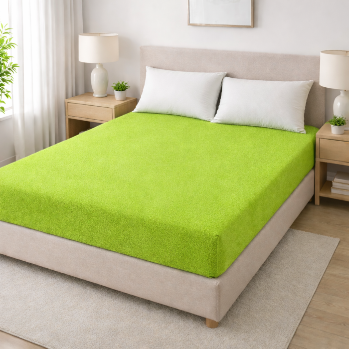 Prześcieradło Frotte z Gumką 120x200 Limonka