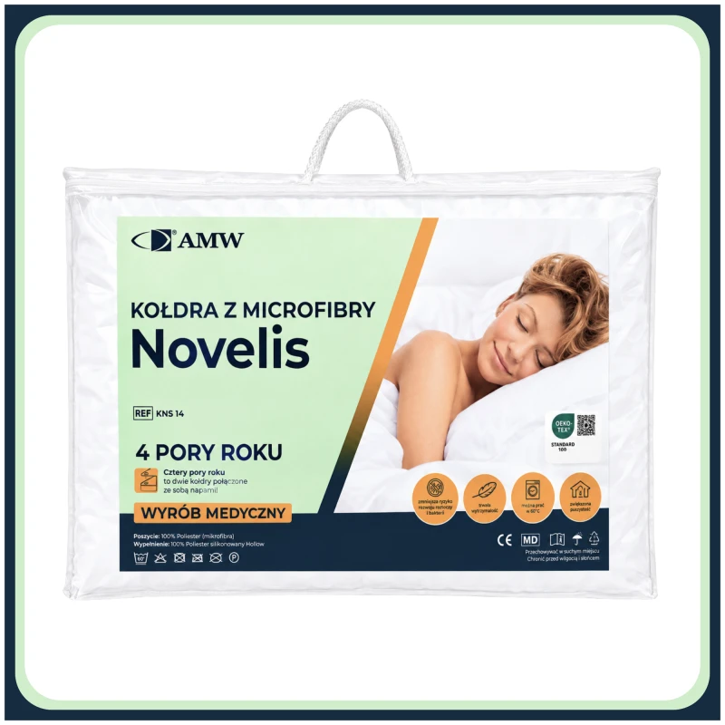 Kołdra Novelis 4 Pory Roku 220x200 Medyczna Antyalergiczna