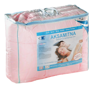 Kołdra Aksamitna 4 Pory Roku 180x200 Antyalergiczna Różowa