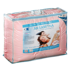 Kołdra Aksamitna Antyalergiczna Całoroczna 220x200 Pudrowa