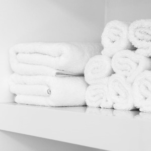 Ręcznik Hotelowy 500g/m² Biały Gładki 50x100