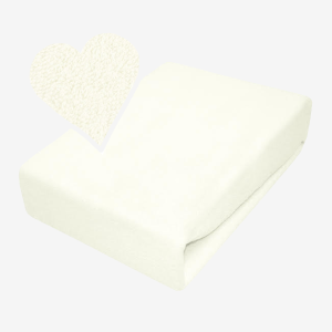 Prześcieradło Frotte z Gumką 120x200 Ecru
