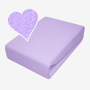 Prześcieradło Frotte z Gumką 90x200 Lila